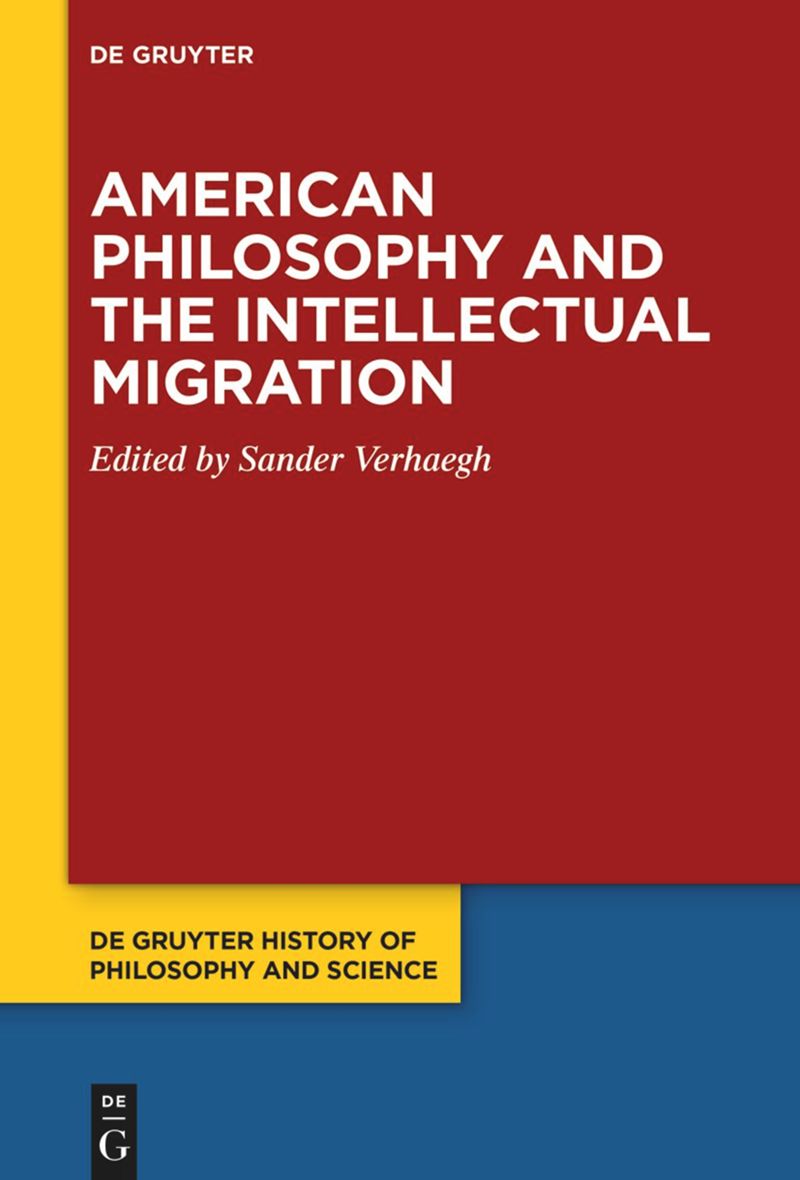Cover of American Philosophy and the Intellectual Migration